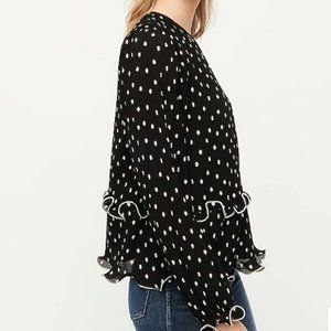 J Crew pleated blouse